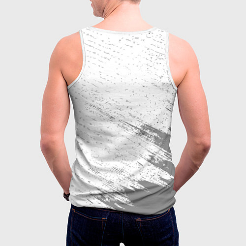 Мужская майка без рукавов Эдуард мужчина ну с очень большой буквы / 3D-Белый – фото 4