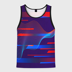 Майка-безрукавка мужская Abstraction colored, цвет: 3D-черный