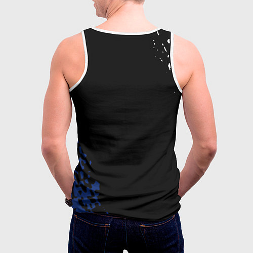 Мужская майка без рукавов Bully game краски рокстар / 3D-Белый – фото 4