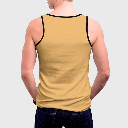 Мужская майка без рукавов Let there be peace / 3D-Черный – фото 4