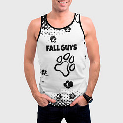Майка-безрукавка мужская Fall Guys game, цвет: 3D-черный — фото 2