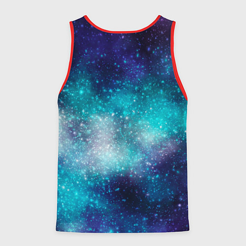 Мужская майка без рукавов Космические туманности / 3D-Красный – фото 2