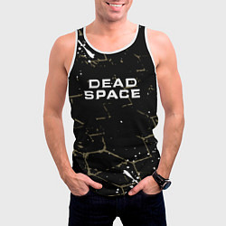 Майка-безрукавка мужская Dead space текстура, цвет: 3D-белый — фото 2