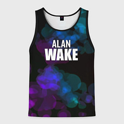 Майка-безрукавка мужская Alan wake текстура, цвет: 3D-черный