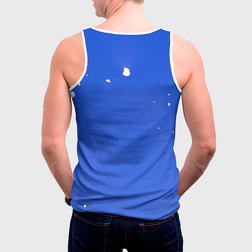 Мужская майка без рукавов Фрирен и снег / 3D-Белый – фото 4