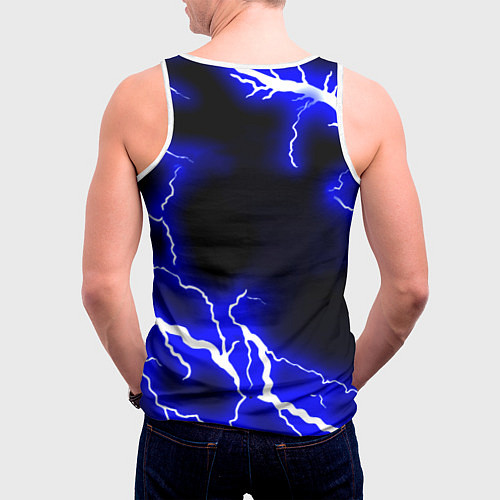 Мужская майка без рукавов Tekken молнии / 3D-Белый – фото 4