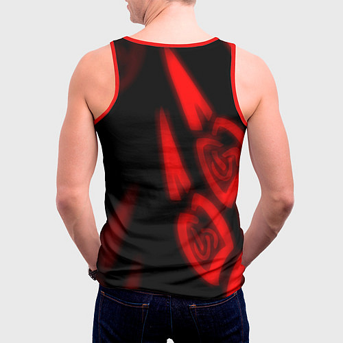 Мужская майка без рукавов Викинг древняя русь / 3D-Красный – фото 4