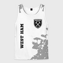 Мужская майка без рукавов West Ham sport на светлом фоне вертикально