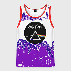 Майка-безрукавка мужская Pink floyd violet splash, цвет: 3D-красный