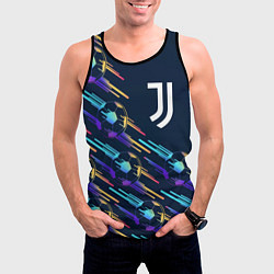 Майка-безрукавка мужская Juventus градиентные мячи, цвет: 3D-черный — фото 2