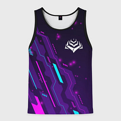 Мужская майка без рукавов Warframe neon gaming