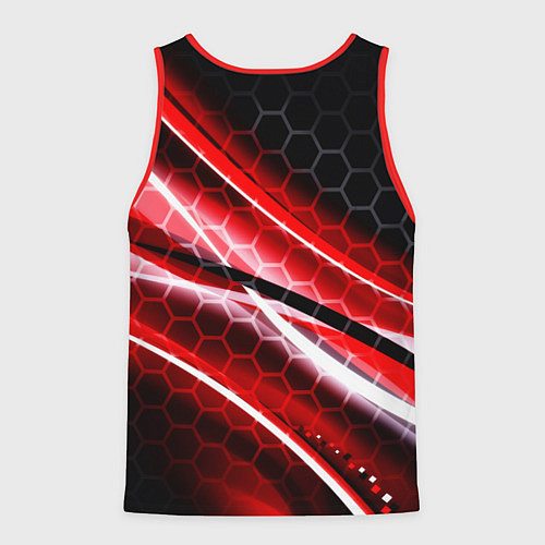 Мужская майка без рукавов Tekken 8 огненное лого файтинг / 3D-Красный – фото 2