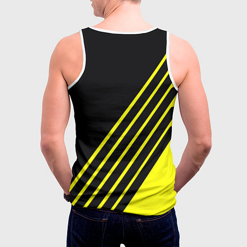 Мужская майка без рукавов Borussia sport line uniform / 3D-Белый – фото 4