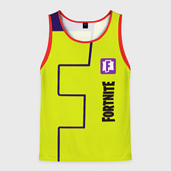 Мужская майка без рукавов Fortnite logo yellow game