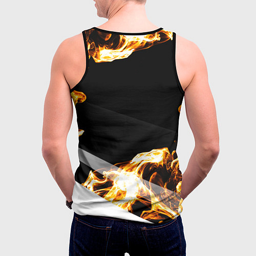 Мужская майка без рукавов Inter legendary sport fire / 3D-Черный – фото 4