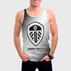 Майка-безрукавка мужская Leeds United sport на светлом фоне, цвет: 3D-белый — фото 2