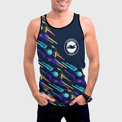 Майка-безрукавка мужская Brighton градиентные мячи, цвет: 3D-черный — фото 2