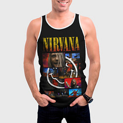 Майка-безрукавка мужская Нирвана навсегда, цвет: 3D-белый — фото 2