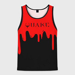 Майка-безрукавка мужская Quake краски текстура шутер, цвет: 3D-черный