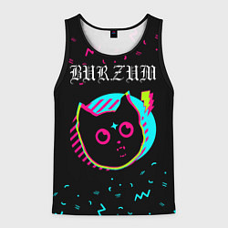 Майка-безрукавка мужская Burzum - rock star cat, цвет: 3D-черный
