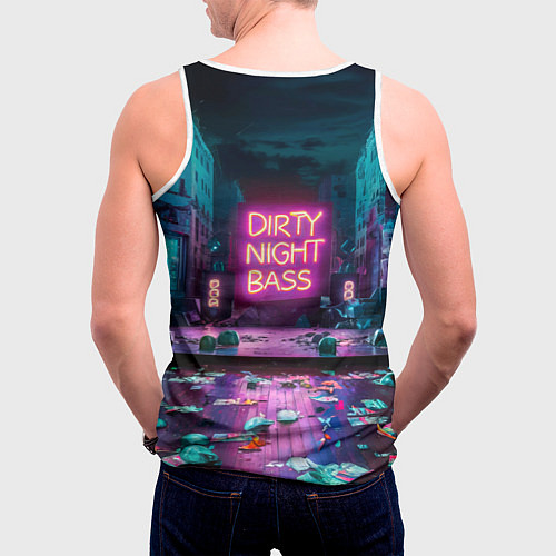 Мужская майка без рукавов Кибер street / 3D-Белый – фото 4