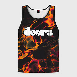 Майка-безрукавка мужская The Doors red lava, цвет: 3D-черный