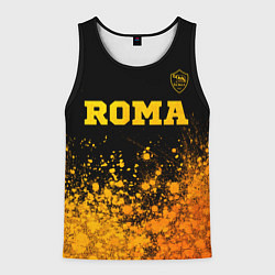 Майка-безрукавка мужская Roma - gold gradient посередине, цвет: 3D-черный