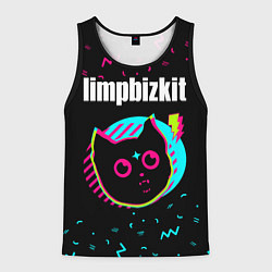 Майка-безрукавка мужская Limp Bizkit - rock star cat, цвет: 3D-черный