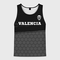Майка-безрукавка мужская Valencia sport на темном фоне посередине, цвет: 3D-черный