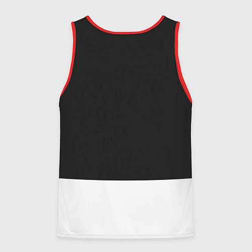 Мужская майка без рукавов Анархия - Punks not dead / 3D-Красный – фото 2