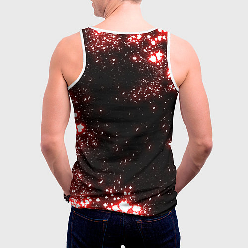 Мужская майка без рукавов Неоновое клеймо жертвы из Берсерка / 3D-Белый – фото 4