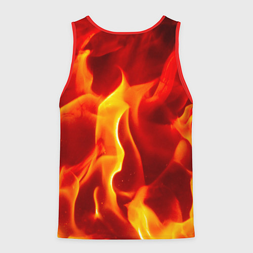 Мужская майка без рукавов KuW fire / 3D-Красный – фото 2