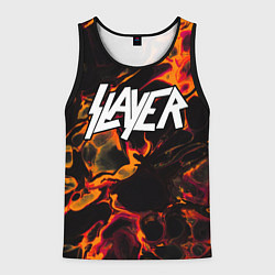 Мужская майка без рукавов Slayer red lava