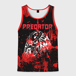 Майка-безрукавка мужская Predator blood, цвет: 3D-красный