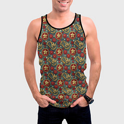 Майка-безрукавка мужская Золотые звездочки СССР, цвет: 3D-черный — фото 2