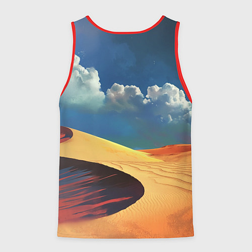 Мужская майка без рукавов Sands - Dune / 3D-Красный – фото 2
