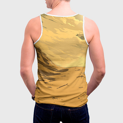 Мужская майка без рукавов Dune - The Traveler / 3D-Белый – фото 4
