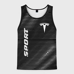 Майка-безрукавка мужская Tesla sport metal, цвет: 3D-черный