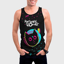 Майка-безрукавка мужская My Chemical Romance - rock star cat, цвет: 3D-черный — фото 2