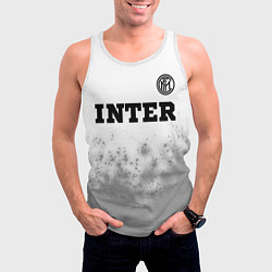 Майка-безрукавка мужская Inter sport на светлом фоне посередине, цвет: 3D-белый — фото 2