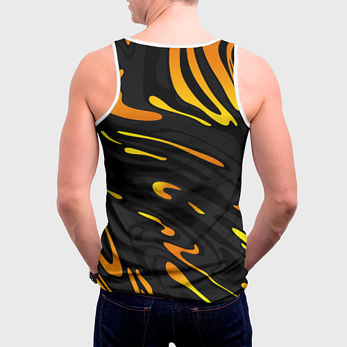 Мужская майка без рукавов KTM - orange liquid / 3D-Белый – фото 4