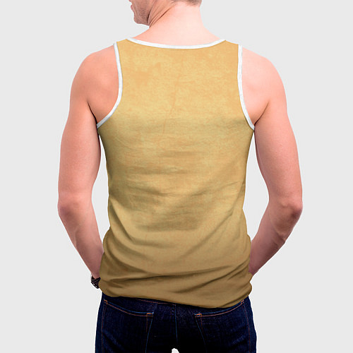 Мужская майка без рукавов Фаллаут - Гуль / 3D-Белый – фото 4