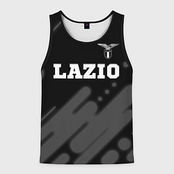 Майка-безрукавка мужская Lazio sport на темном фоне посередине, цвет: 3D-черный