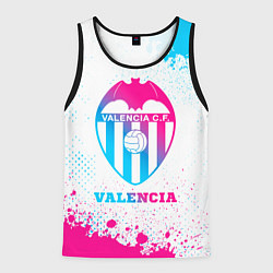 Майка-безрукавка мужская Valencia neon gradient style, цвет: 3D-черный