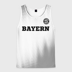 Майка-безрукавка мужская Bayern sport на светлом фоне посередине, цвет: 3D-белый