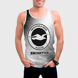 Майка-безрукавка мужская Brighton sport на светлом фоне, цвет: 3D-белый — фото 2