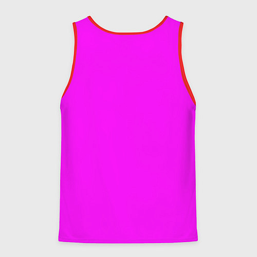 Мужская майка без рукавов Яркий розовый / 3D-Красный – фото 2