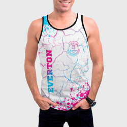 Майка-безрукавка мужская Everton neon gradient style вертикально, цвет: 3D-черный — фото 2