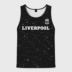 Майка-безрукавка мужская Liverpool sport на темном фоне посередине, цвет: 3D-черный