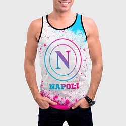 Майка-безрукавка мужская Napoli neon gradient style, цвет: 3D-черный — фото 2